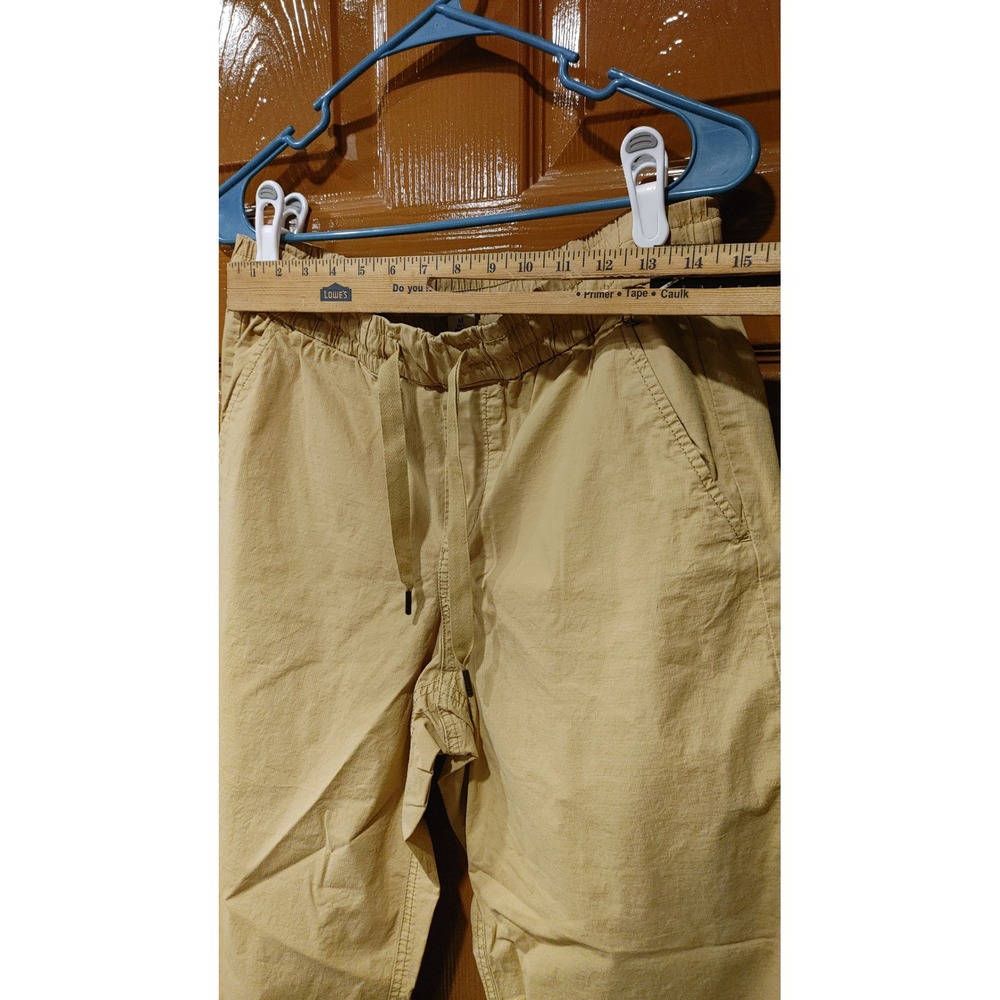 L.L.Bean Ripstop Pull On Pants Womens M Tan Excellent Wide Leg Stretch 519279 - Picture 10 of 10